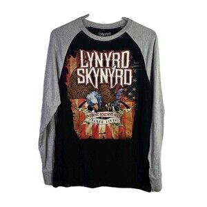 Lynard Skynard Medium Gray & Black "Support Southern Rock"T-Shirt